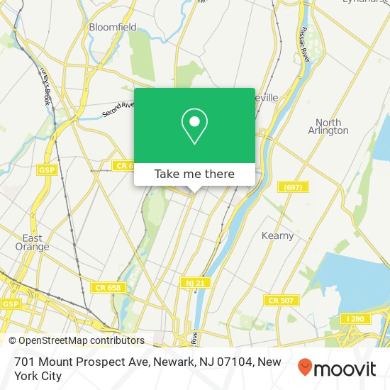 701 Mount Prospect Ave, Newark, NJ 07104 map