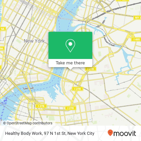 Mapa de Healthy Body Work, 97 N 1st St