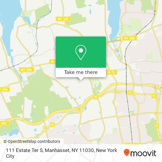 111 Estate Ter S, Manhasset, NY 11030 map