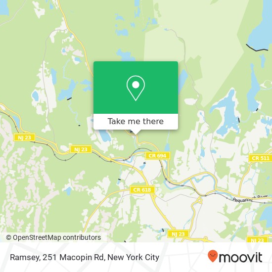 Mapa de Ramsey, 251 Macopin Rd