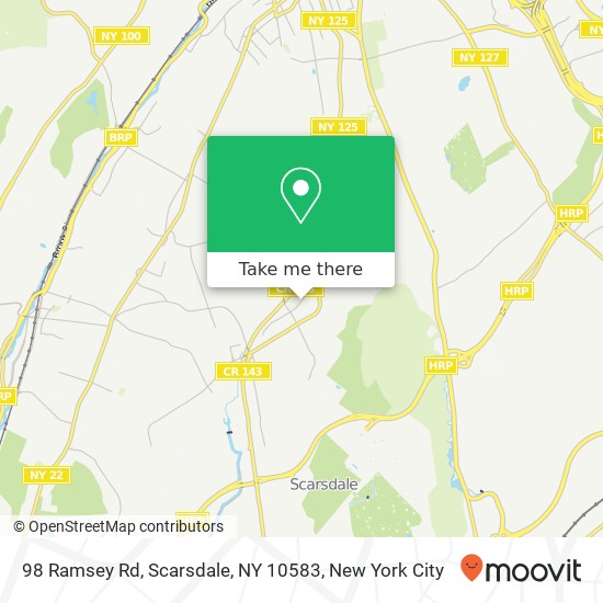 98 Ramsey Rd, Scarsdale, NY 10583 map