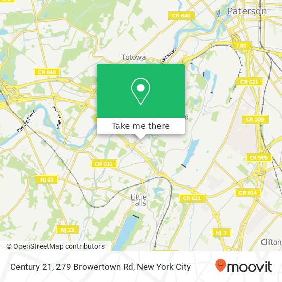 Century 21, 279 Browertown Rd map