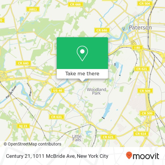 Mapa de Century 21, 1011 McBride Ave