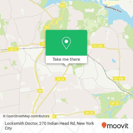 Mapa de Locksmith Doctor, 270 Indian Head Rd