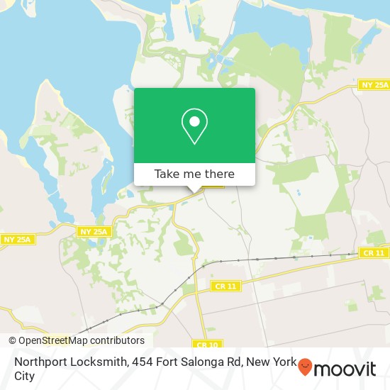 Mapa de Northport Locksmith, 454 Fort Salonga Rd