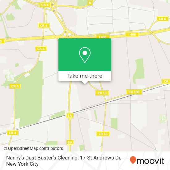 Mapa de Nanny's Dust Buster's Cleaning, 17 St Andrews Dr