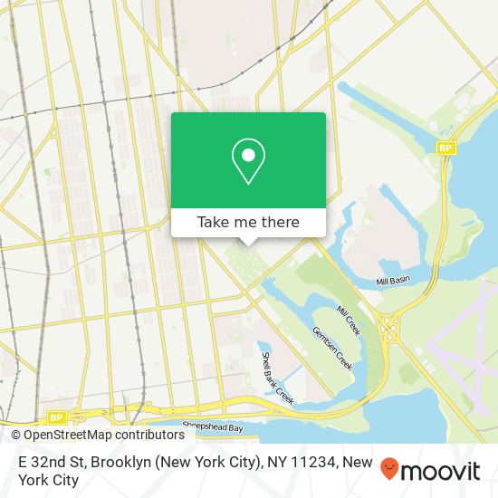 E 32nd St, Brooklyn (New York City), NY 11234 map