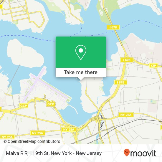 Malva R R, 119th St map