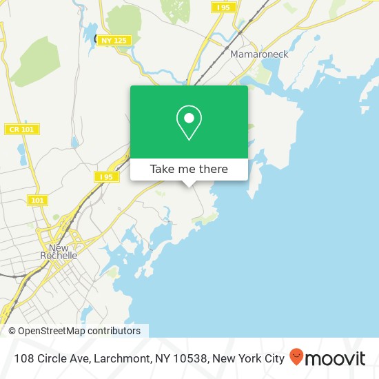 108 Circle Ave, Larchmont, NY 10538 map