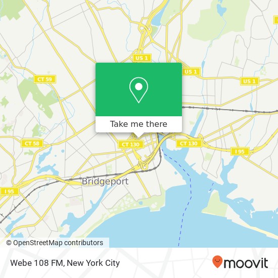 Webe 108 FM map