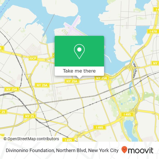 Mapa de Divinonino Foundation, Northern Blvd