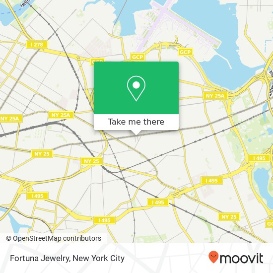 Fortuna Jewelry, Roosevelt Ave map