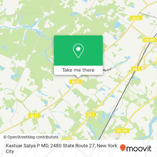 Kastuar Satya P MD, 2480 State Route 27 map