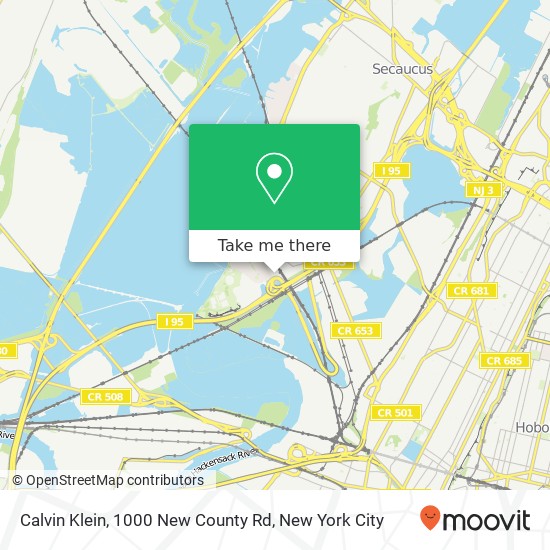 Mapa de Calvin Klein, 1000 New County Rd