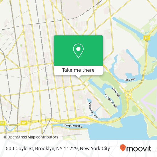 500 Coyle St, Brooklyn, NY 11229 map