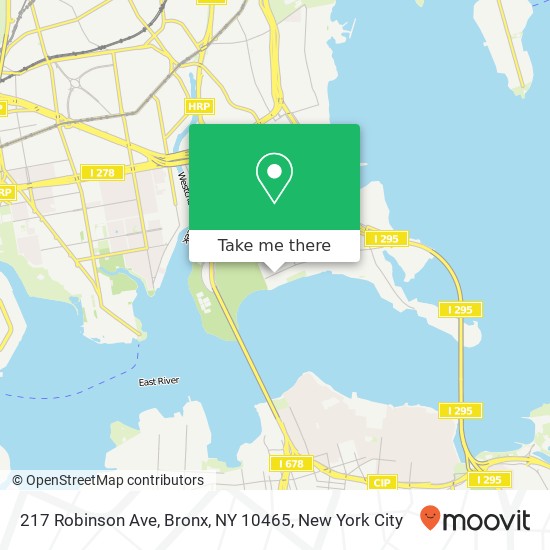 Mapa de 217 Robinson Ave, Bronx, NY 10465