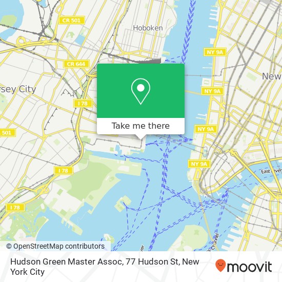 Mapa de Hudson Green Master Assoc, 77 Hudson St