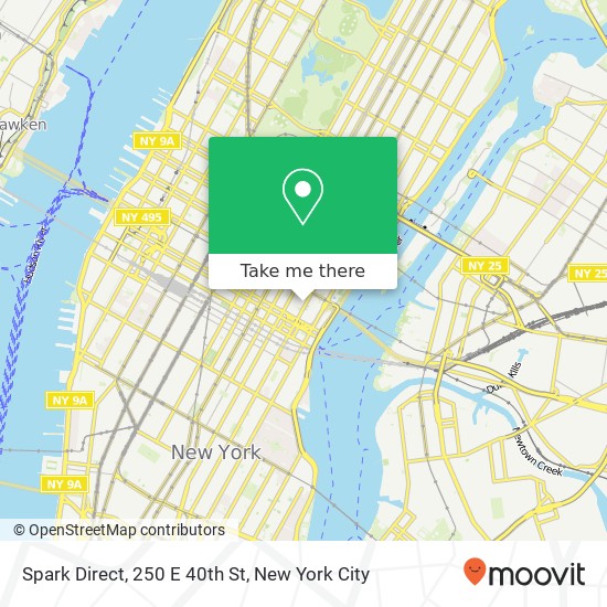 Spark Direct, 250 E 40th St map