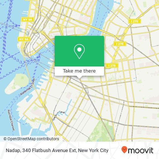 Nadap, 340 Flatbush Avenue Ext map