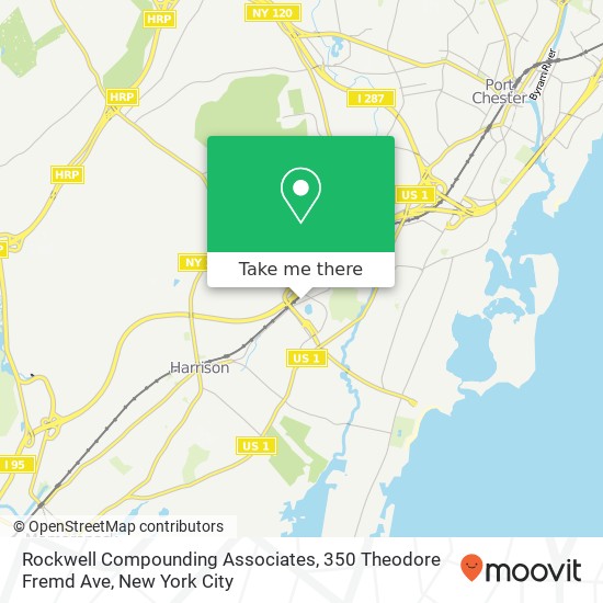 Mapa de Rockwell Compounding Associates, 350 Theodore Fremd Ave