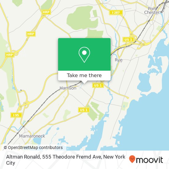 Mapa de Altman Ronald, 555 Theodore Fremd Ave