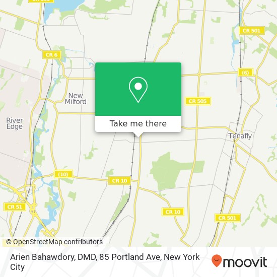 Mapa de Arien Bahawdory, DMD, 85 Portland Ave
