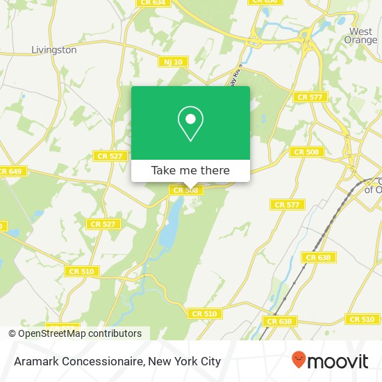 Aramark Concessionaire map