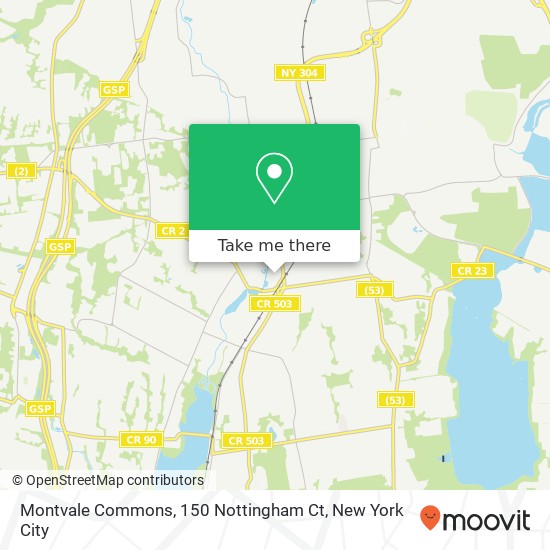 Mapa de Montvale Commons, 150 Nottingham Ct