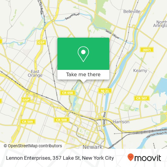 Mapa de Lennon Enterprises, 357 Lake St
