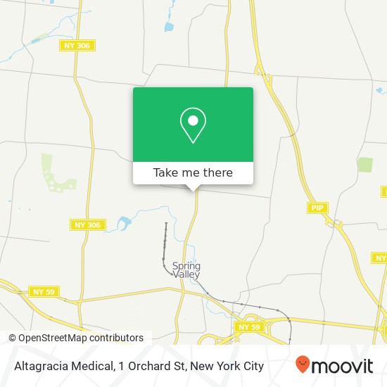 Mapa de Altagracia Medical, 1 Orchard St
