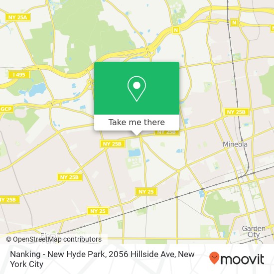 Mapa de Nanking - New Hyde Park, 2056 Hillside Ave