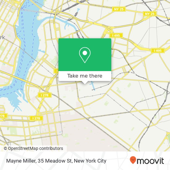Mapa de Mayne Miller, 35 Meadow St