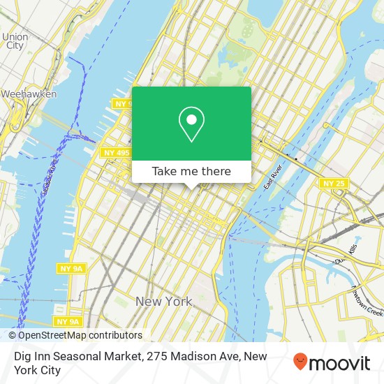 Mapa de Dig Inn Seasonal Market, 275 Madison Ave