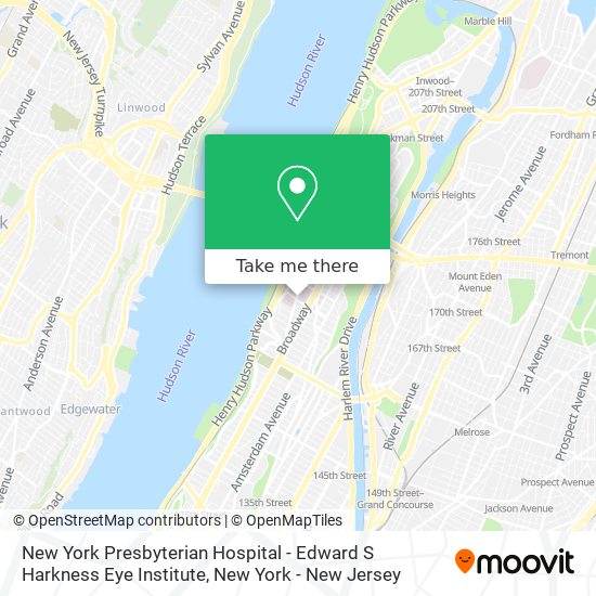 Mapa de New York Presbyterian Hospital - Edward S Harkness Eye Institute