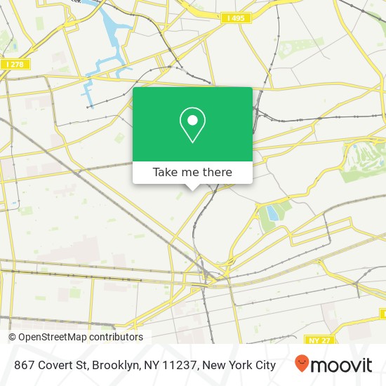 867 Covert St, Brooklyn, NY 11237 map