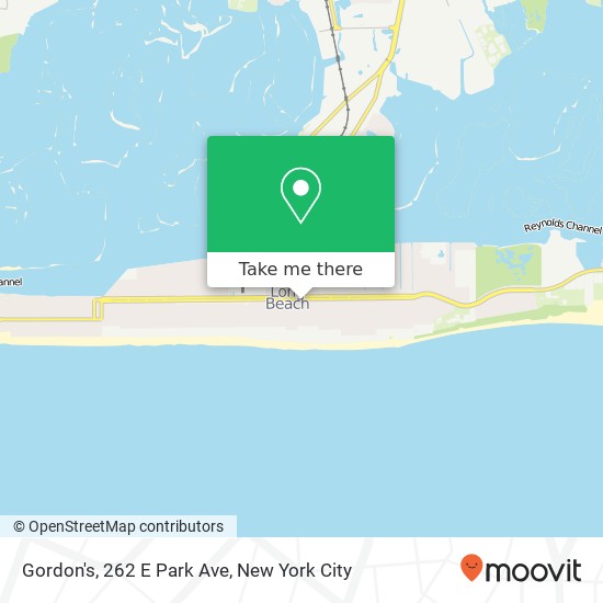 Mapa de Gordon's, 262 E Park Ave