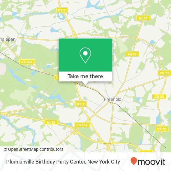 Plumkinville Birthday Party Center map