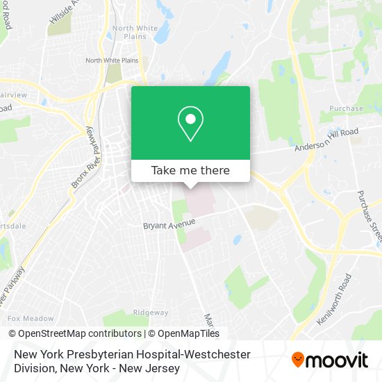 Mapa de New York Presbyterian Hospital-Westchester Division