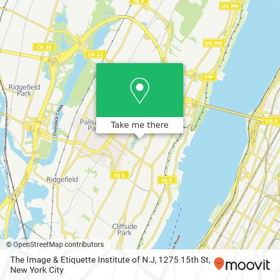 The Image & Etiquette Institute of N.J, 1275 15th St map