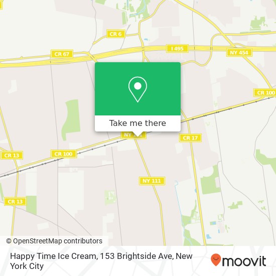 Mapa de Happy Time Ice Cream, 153 Brightside Ave