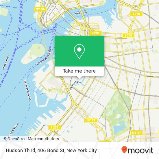 Mapa de Hudson Third, 406 Bond St