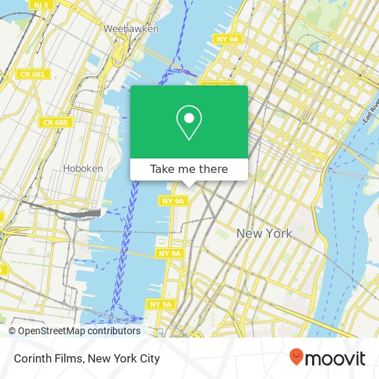 Mapa de Corinth Films, 32 Gansevoort St