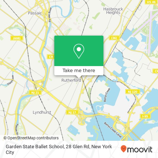 Garden State Ballet School, 28 Glen Rd map