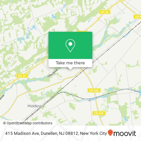 415 Madison Ave, Dunellen, NJ 08812 map