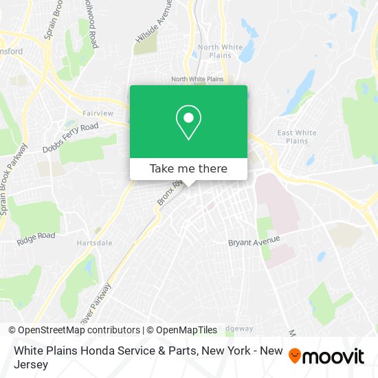 White Plains Honda Service & Parts map
