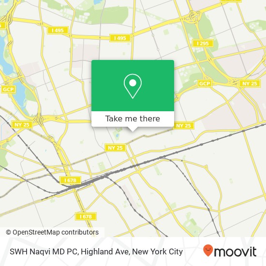 SWH Naqvi MD PC, Highland Ave map