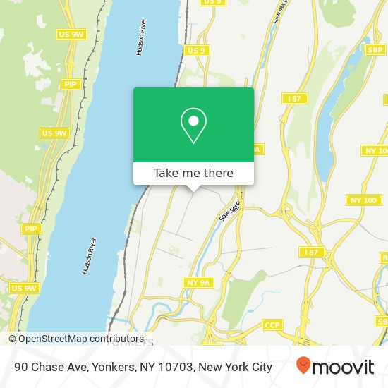 90 Chase Ave, Yonkers, NY 10703 map