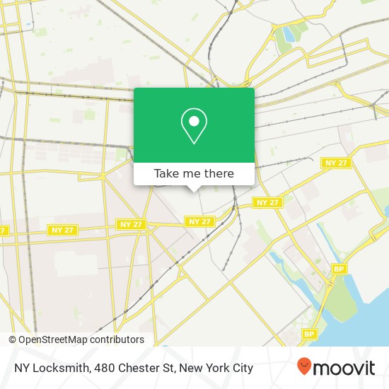 NY Locksmith, 480 Chester St map