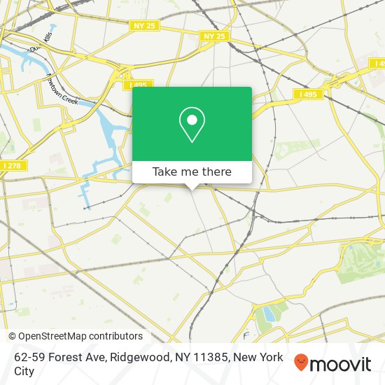 62-59 Forest Ave, Ridgewood, NY 11385 map