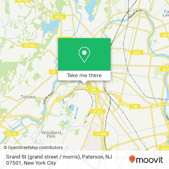 Grand St (grand street / morris), Paterson, NJ 07501 map
